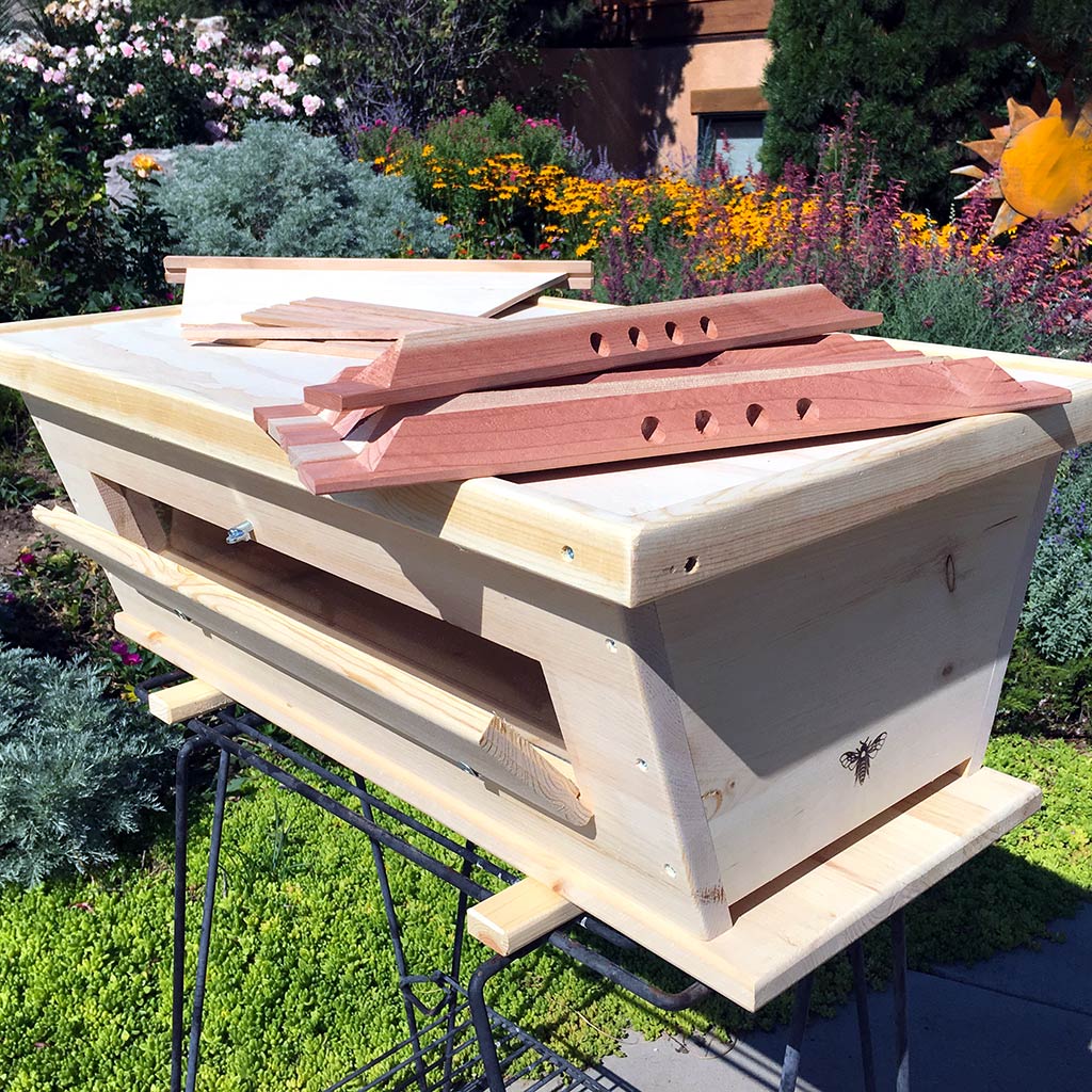 The Golden Mean ratio top bar hive with Passage Bars