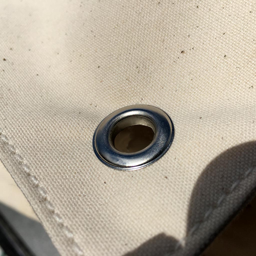 Beehive Cozy Cover Grommet Detail