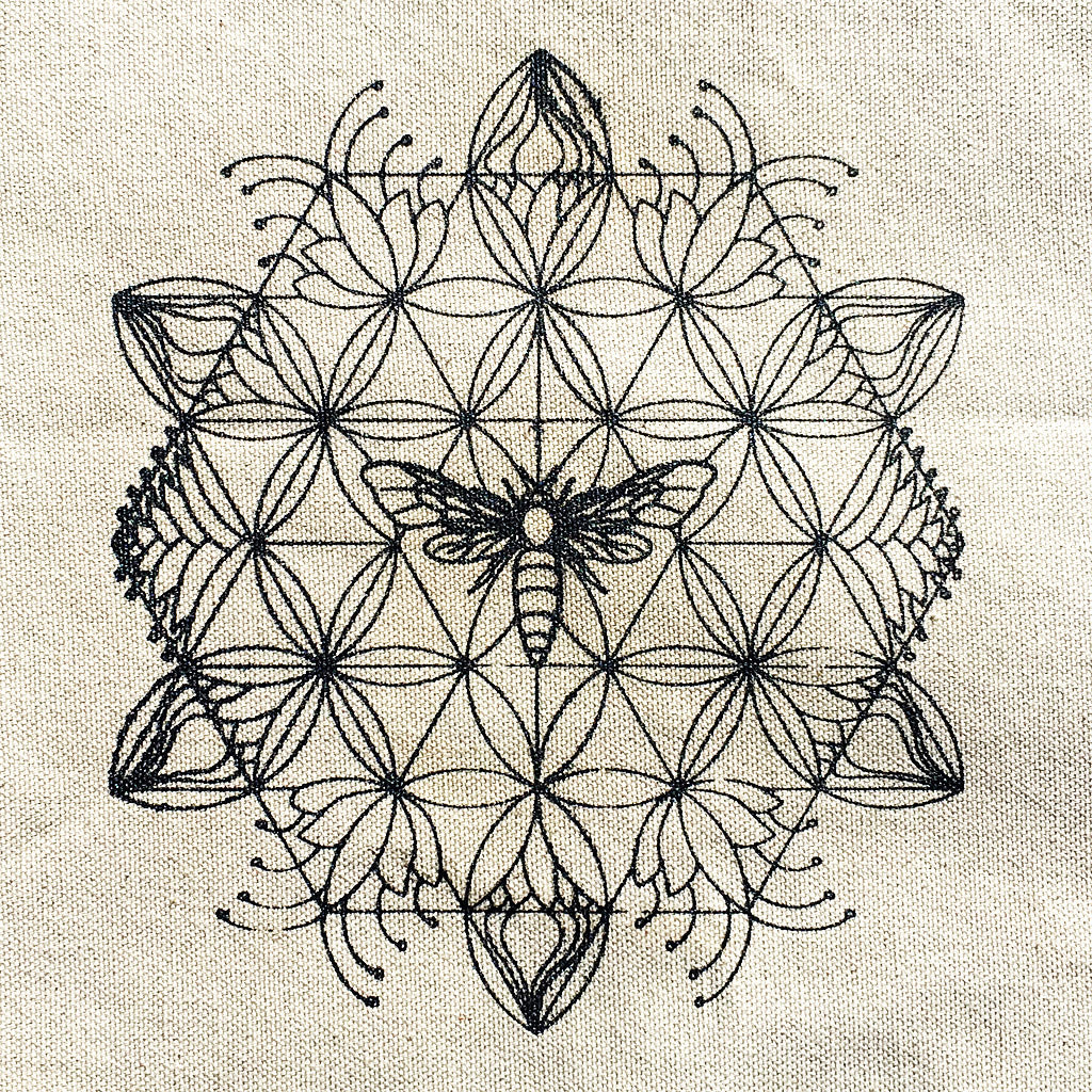 Cozy-Cover-winterizing-bee-hive-insulation-sacred geometery design